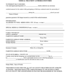 Medical Treatment Authorization Form Fill Out Sign Online DocHub