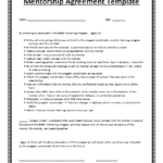 Mentorship Agreement Template Free Printable MS Word Format Free