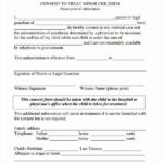 Michigan Printable Free Medical Consent Form For Minor Printable