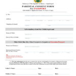 Minor Sample Parental Consent Letter For Passport PDF Template