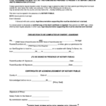 Notary Printable Child Travel Consent Form