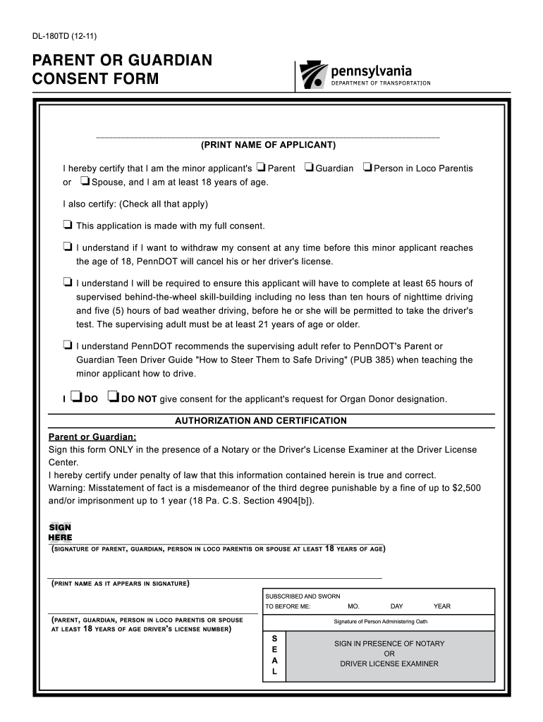 Parent Consent Form A For Learners License Under 18 Fill Out Sign