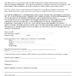 Parental Consent Form For Medical Treatment Free Printable Documents