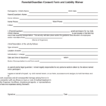 Parental Field Trip Consent Form Fill Out And Sign Printable PDF