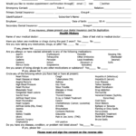 Patient Update Form Health History Consent Printable Pdf Download