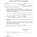 Philippines Affidavit Support Form Fill Out And Sign Printable PDF