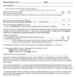 Printable Dental Treatment Consent Form