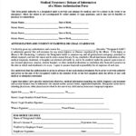 Printable Medical Consent Form For Minor While Parents Are Away