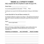 Printable Medical Consent Form Template Free Printable Templates