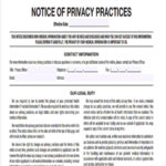 Printable Notice Of Privacy Practices Template Printable Templates