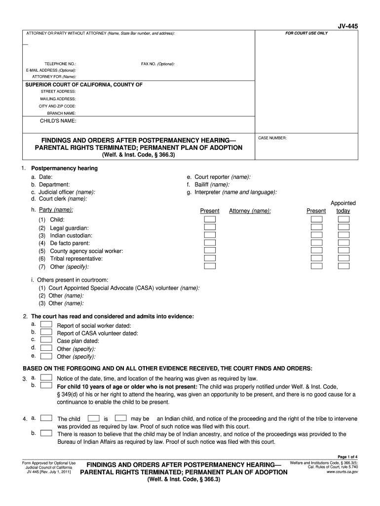 Printable Termination Of Parental Rights Form Ohio Printable Forms