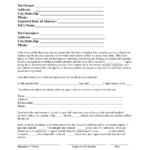 Printable Veterinary Consent Form Printable Forms Free Online