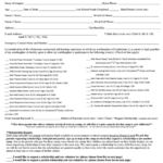 Summer Camp Registration Permission And Medical Release Form Printable
