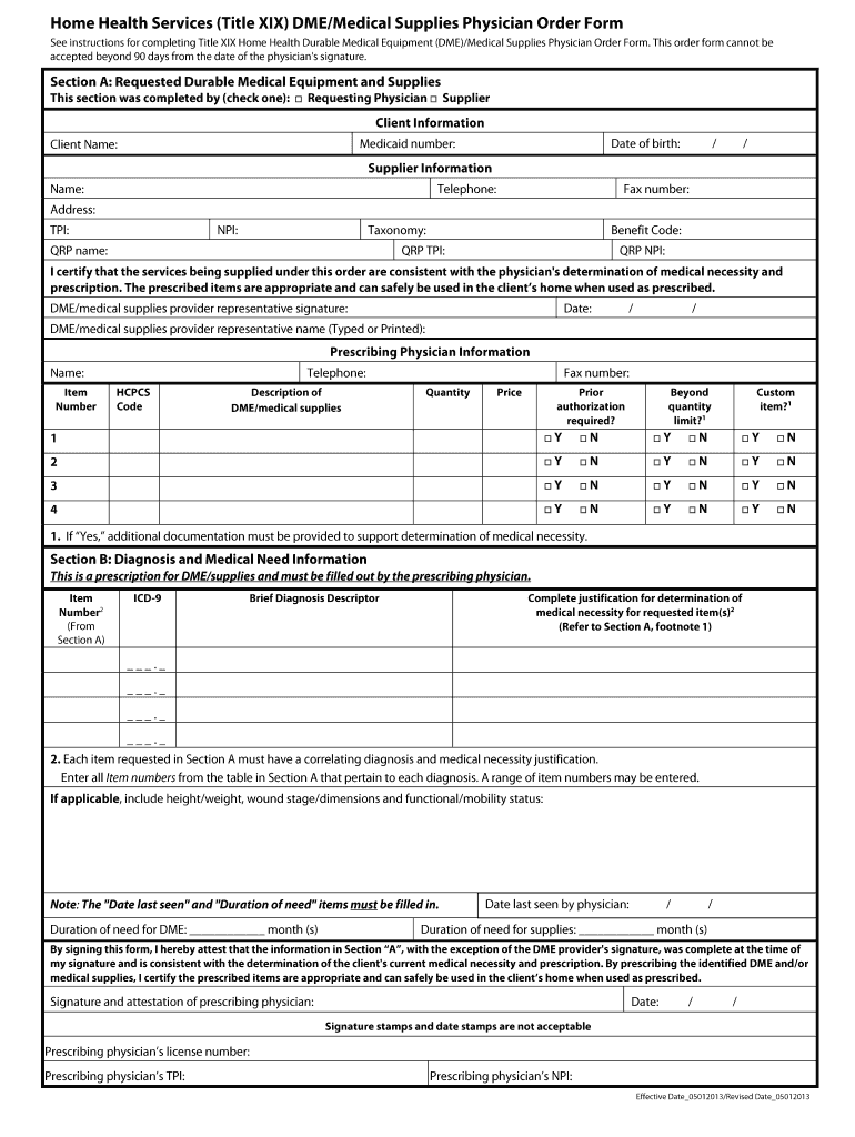 Title Xix Form 2013 Fill Out Sign Online DocHub