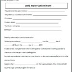 Traveling With One Parent Consent Form Canada 2023 Printable Consent